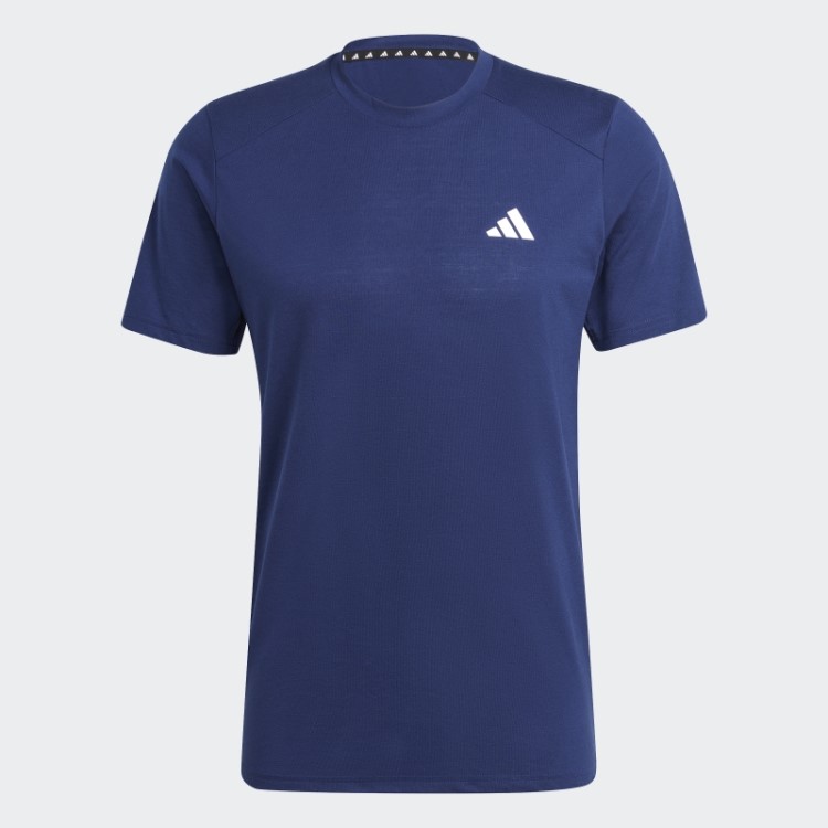 Camiseta De Treino Adidas Azul Escuro Train Essentials Prime