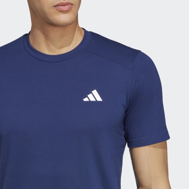 Camiseta De Treino Adidas Azul Escuro Train Essentials Prime