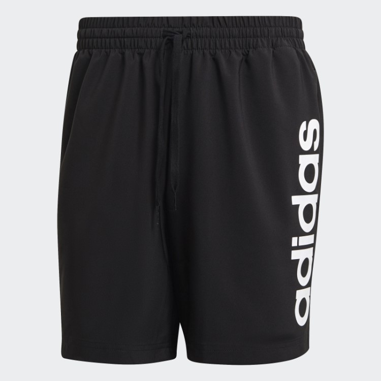 Elegante Adidas Aeroready Essentials Chelsea Shorts Com Logotipo Linear Branco
