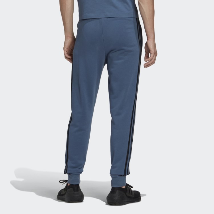 Calça De Moletom All Black Rugby Com As Três Listras Em Aço Adidas
