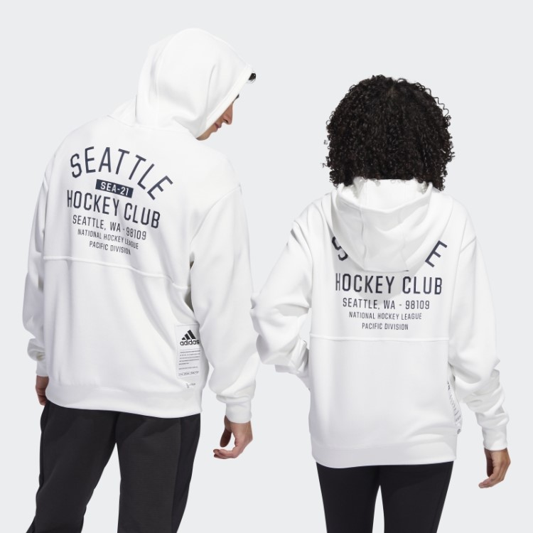 Moletom Com Capuz Kraken 22 Nhl Sem Corante 1/4 (gênero Neutro) Adidas Sem Tingimento