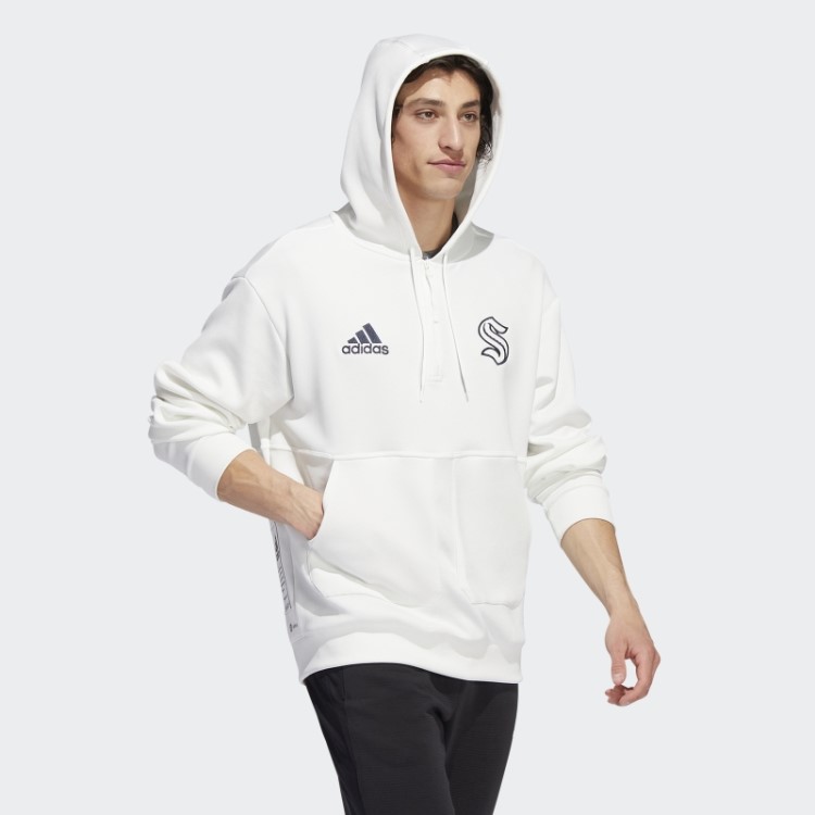 Moletom Com Capuz Kraken 22 Nhl Sem Corante 1/4 (gênero Neutro) Adidas Sem Tingimento