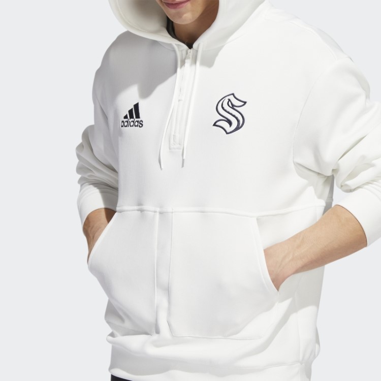Moletom Com Capuz Kraken 22 Nhl Sem Corante 1/4 (gênero Neutro) Adidas Sem Tingimento