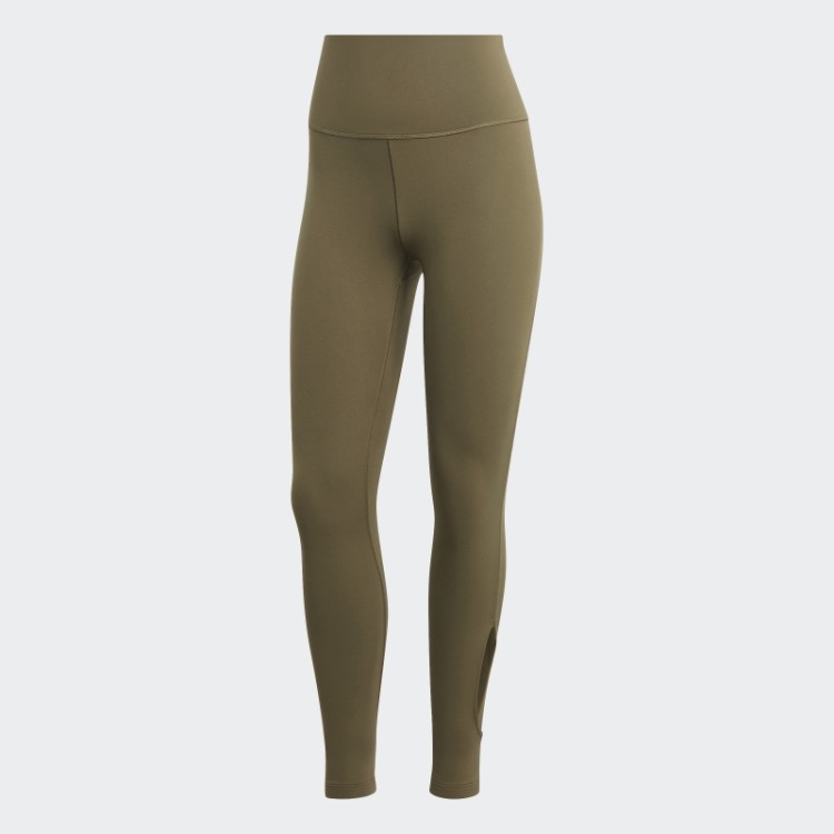 Leggings Adidas 7/8 De Estúdio De Ioga Verde-oliva
