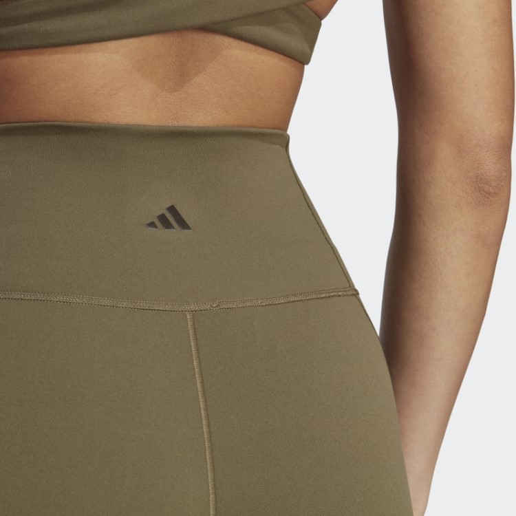 Leggings Adidas 7/8 De Estúdio De Ioga Verde-oliva