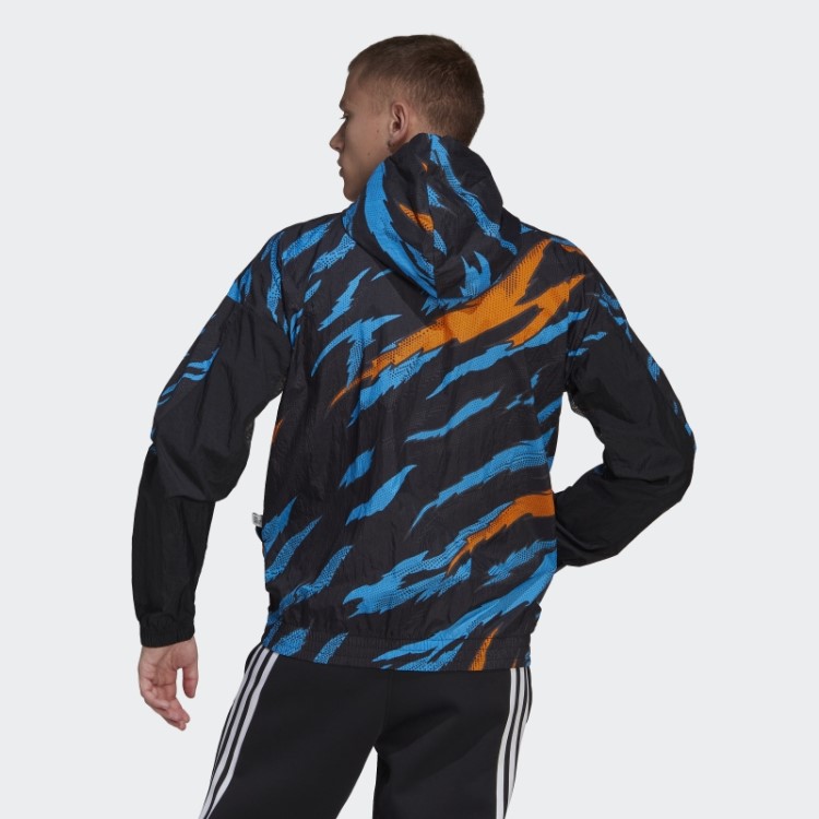 Blusão Preto Adidas Trvl Tiger Camo