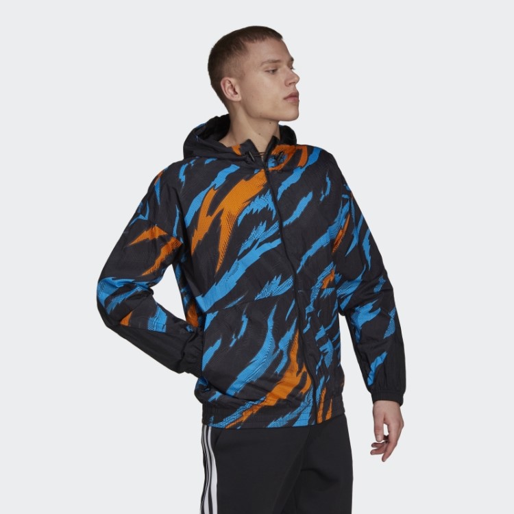 Blusão Preto Adidas Trvl Tiger Camo