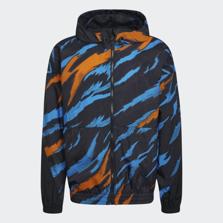 Blusão Preto Adidas Trvl Tiger Camo