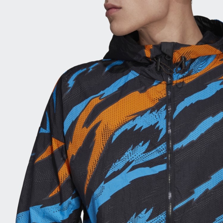Blusão Preto Adidas Trvl Tiger Camo