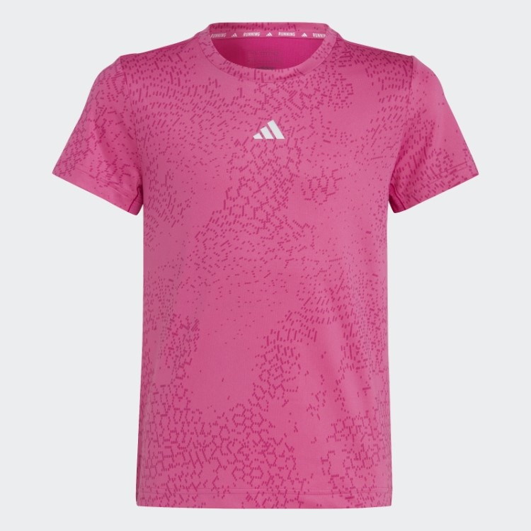 T-shirt Fúcsia Com As 3 Riscas Aeroready E Estampado Adidas