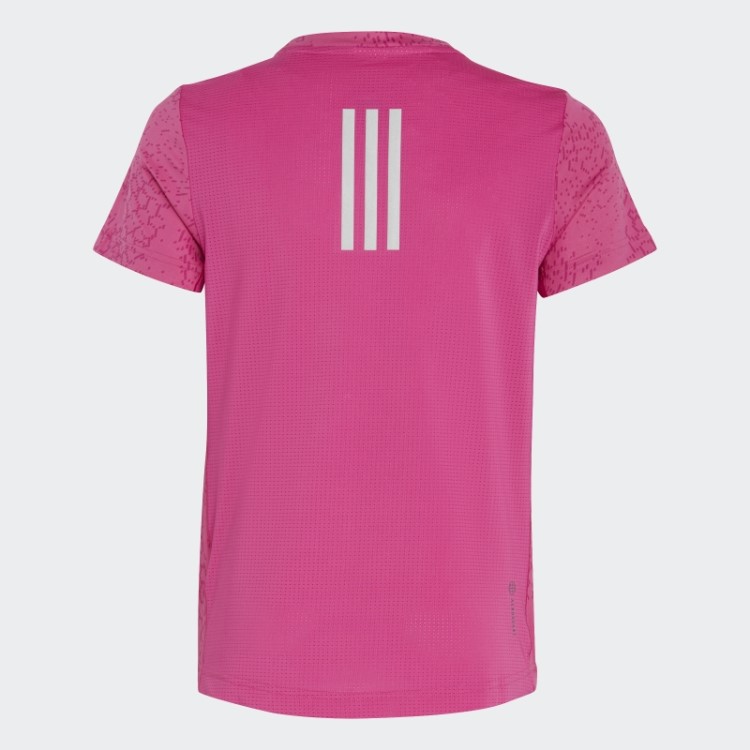 T-shirt Fúcsia Com As 3 Riscas Aeroready E Estampado Adidas