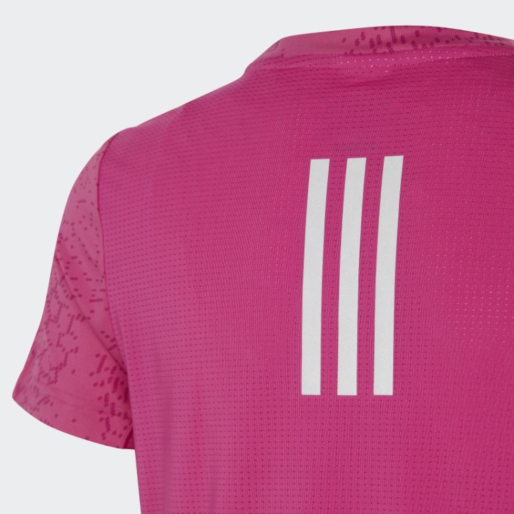 T-shirt Fúcsia Com As 3 Riscas Aeroready E Estampado Adidas