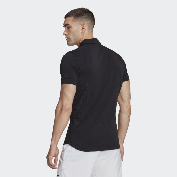 Camisa Polo Preta Adidas Tennis New York Freelift