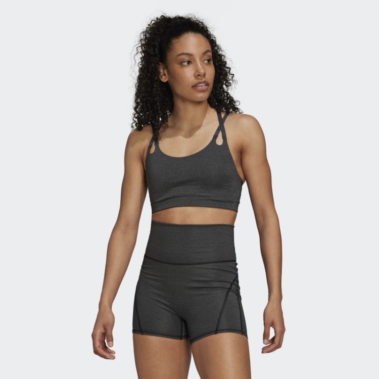 Sutiã Fire-support Yoga Luxe Studio Preto Adidas