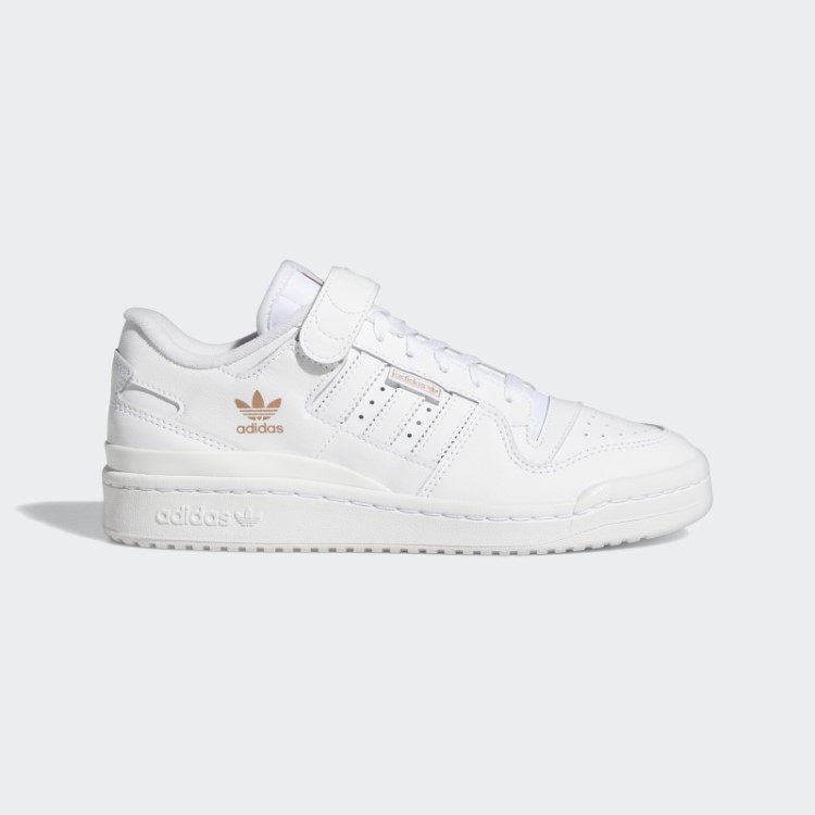 Sapato Baixo Adidas Forum Rose Gold Metalizado
