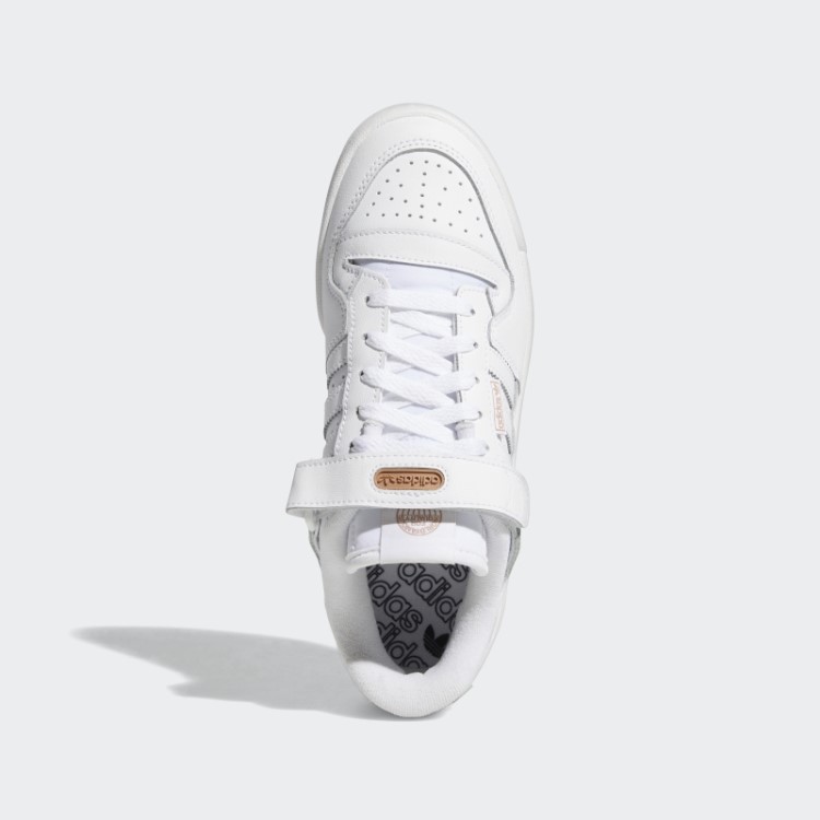 Sapato Baixo Adidas Forum Rose Gold Metalizado