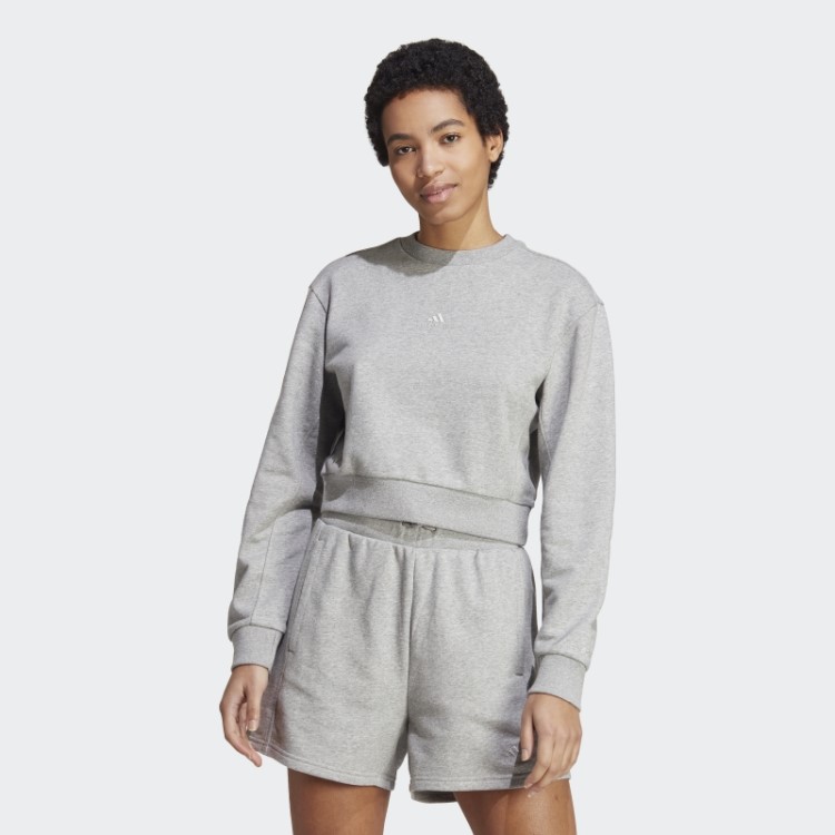 Moletom Cinza Médio All Szn French Terry Adidas