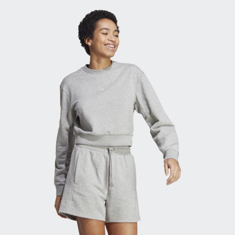Moletom Cinza Médio All Szn French Terry Adidas