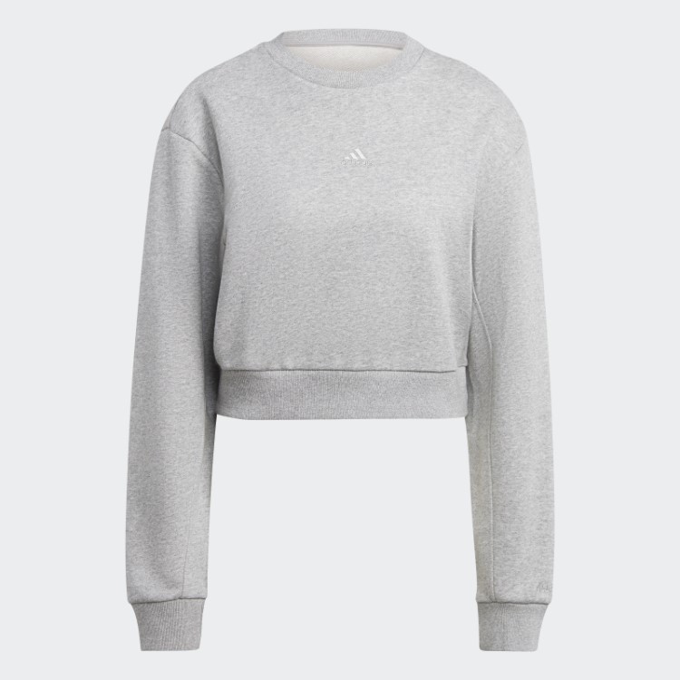 Moletom Cinza Médio All Szn French Terry Adidas