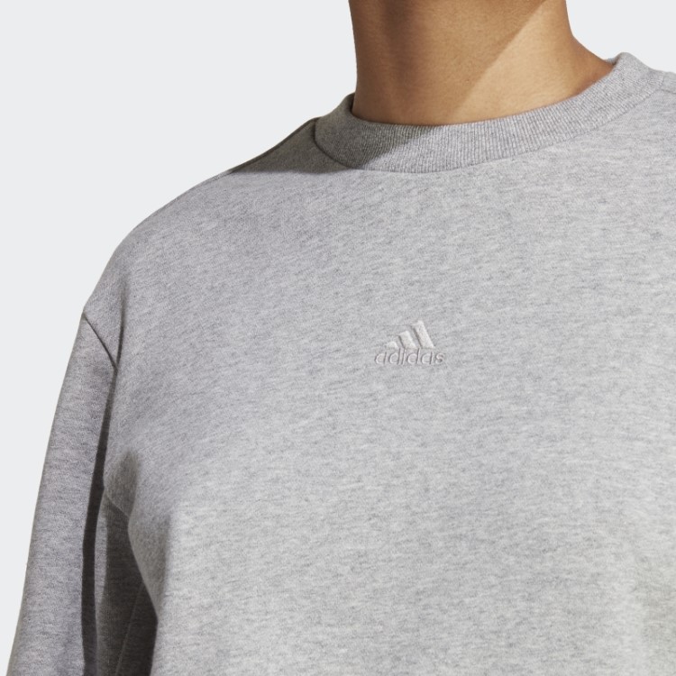 Moletom Cinza Médio All Szn French Terry Adidas