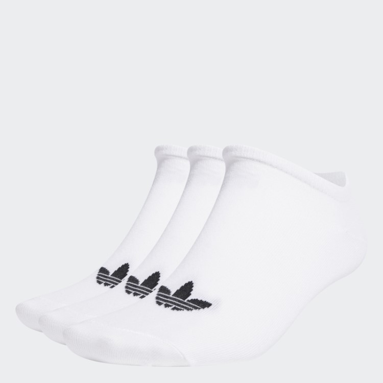 Meias Adidas Branco Trefoil Liner - 3 Pares