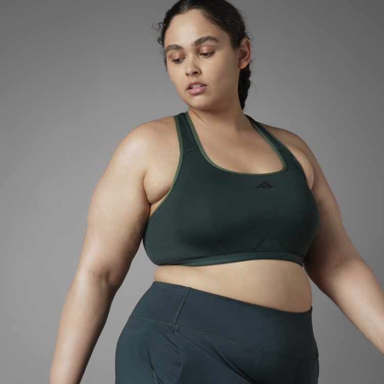 Sutiã Verde Autêntico Balance Yoga De Suporte Médio (tamanho Grande) Adidas