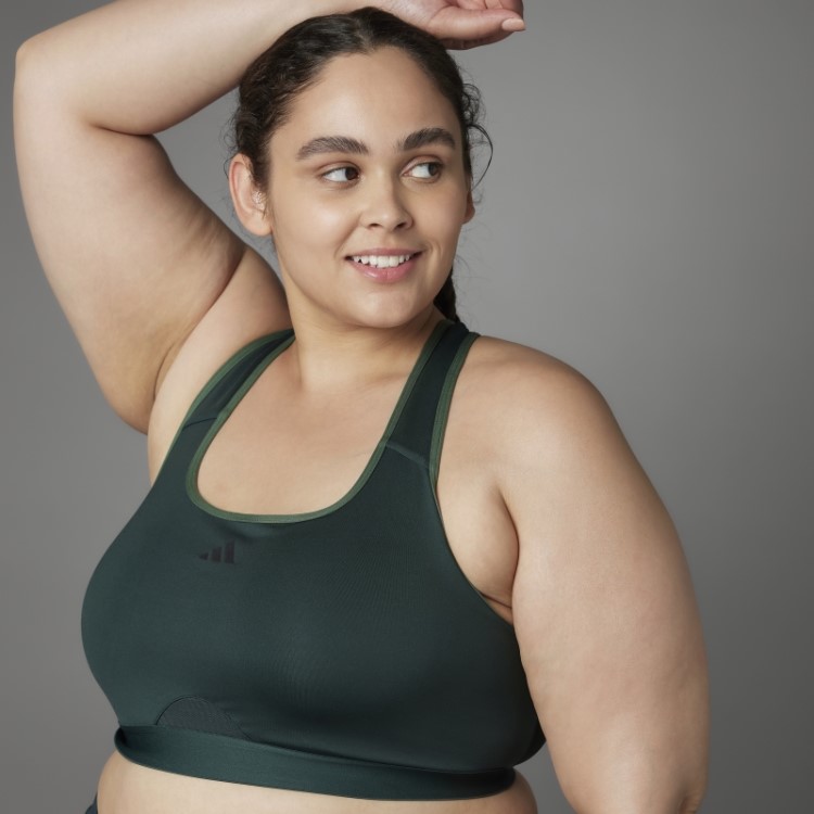 Sutiã Verde Autêntico Balance Yoga De Suporte Médio (tamanho Grande) Adidas