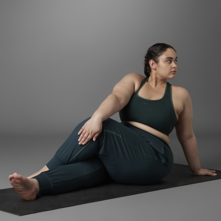 Sutiã Verde Autêntico Balance Yoga De Suporte Médio (tamanho Grande) Adidas