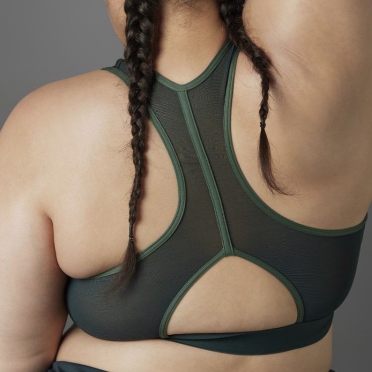 Sutiã Verde Autêntico Balance Yoga De Suporte Médio (tamanho Grande) Adidas