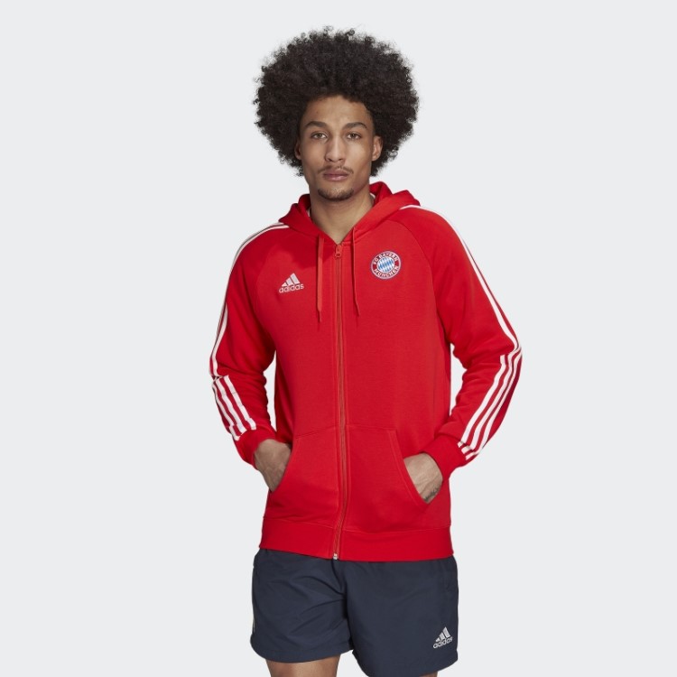 Moletom Com Capuz Vermelho Fc Bayern Dna Adidas