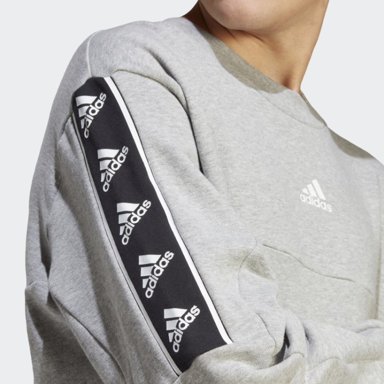 Moletom Brand Love Cinza Médio Adidas