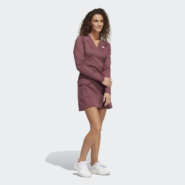 Vestido De Golfe De Tricô Adidas Warp Bordô