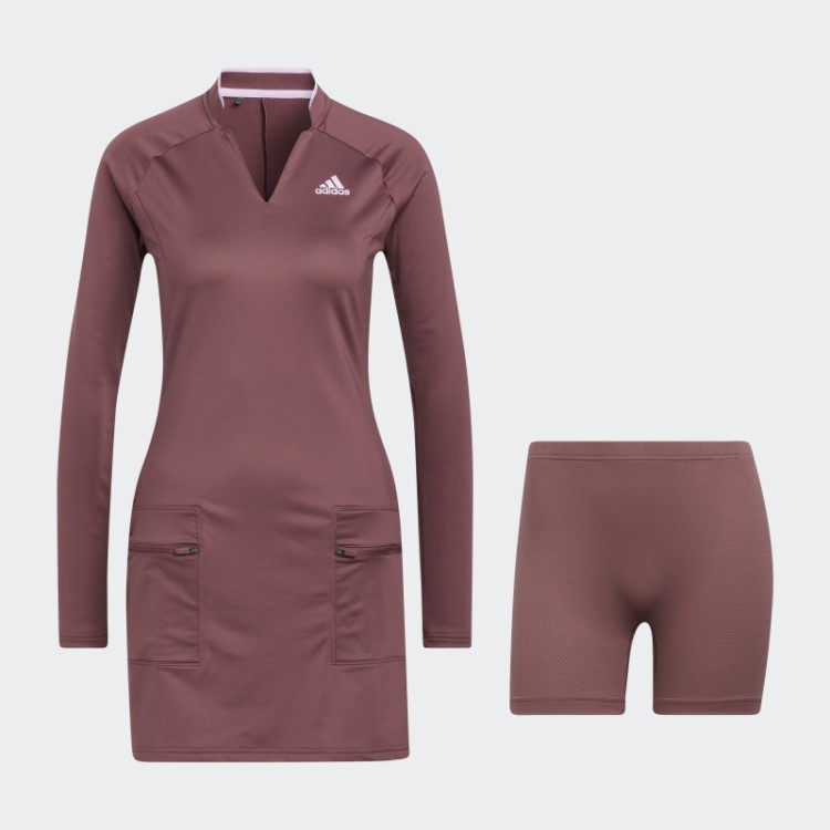 Vestido De Golfe De Tricô Adidas Warp Bordô