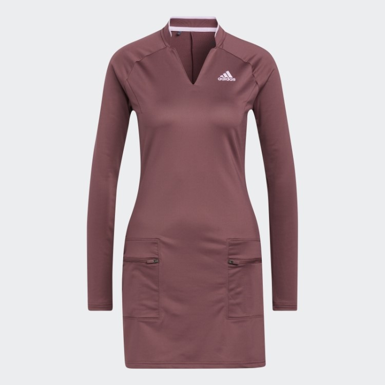 Vestido De Golfe De Tricô Adidas Warp Bordô