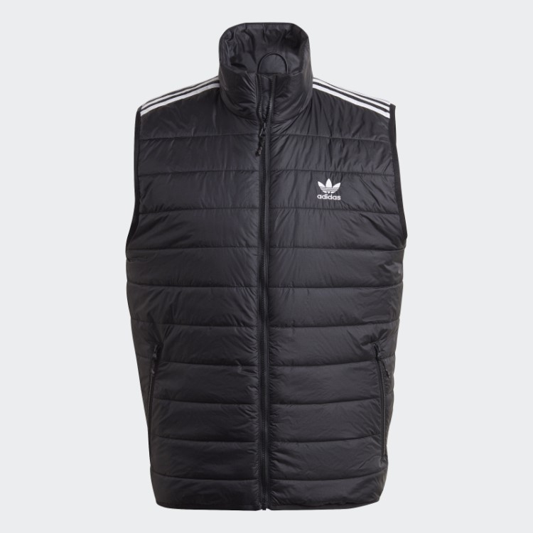 Colete Acolchoado Gola Alta Adidas Preto