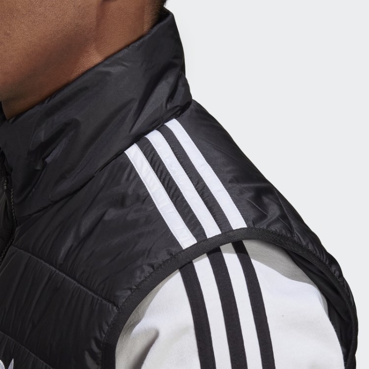 Colete Acolchoado Gola Alta Adidas Preto