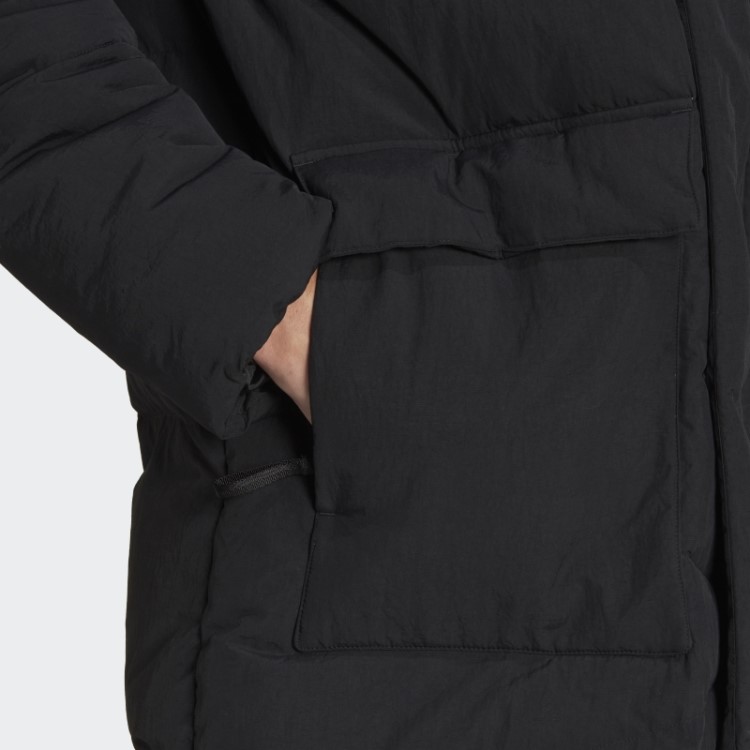 Casaco Big Baffle Down Preto Da Adidas
