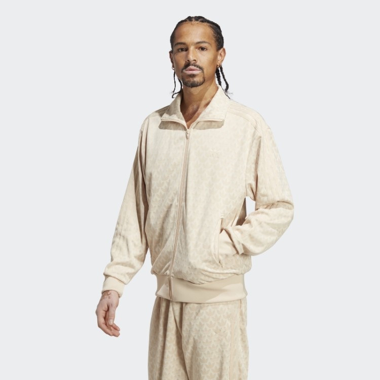 Jaqueta Esportiva Com Monograma Adidas Sand Graphics