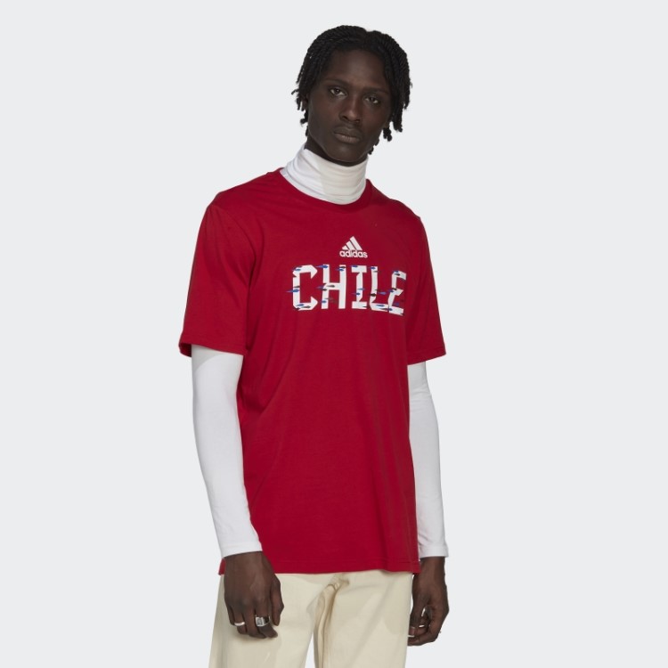 Camiseta Vermelha Da Copa Do Mundo Da Fifa 2022 Chile Adidas