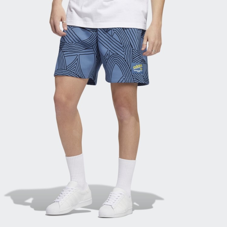 Short Original Do Clube Atlético Estampado Azul Adidas Alterado