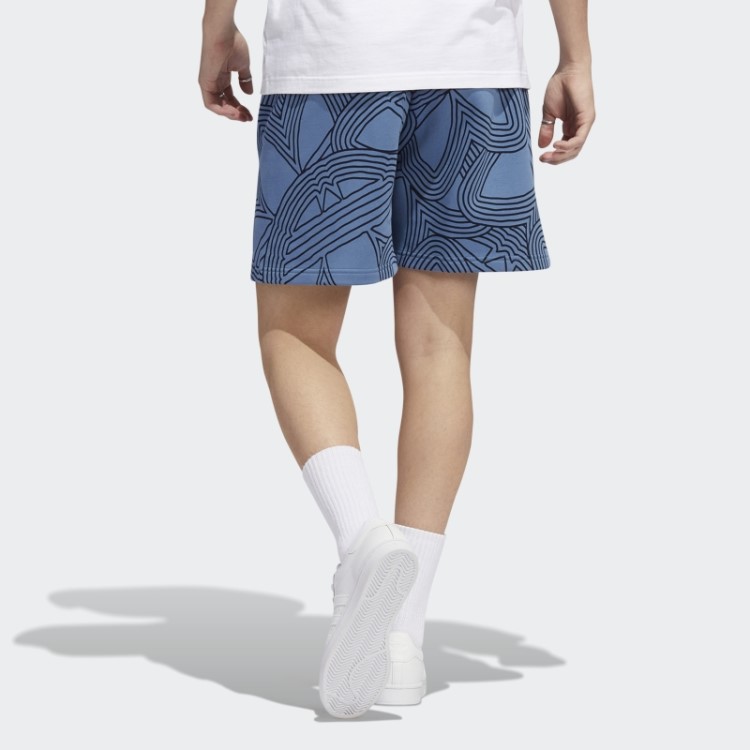 Short Original Do Clube Atlético Estampado Azul Adidas Alterado