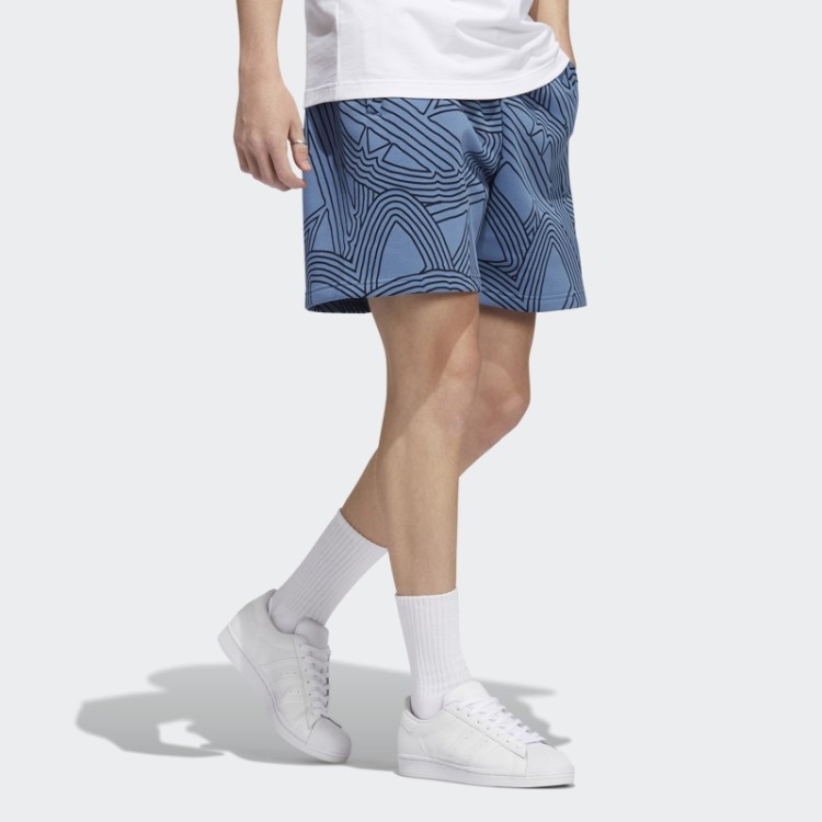Short Original Do Clube Atlético Estampado Azul Adidas Alterado
