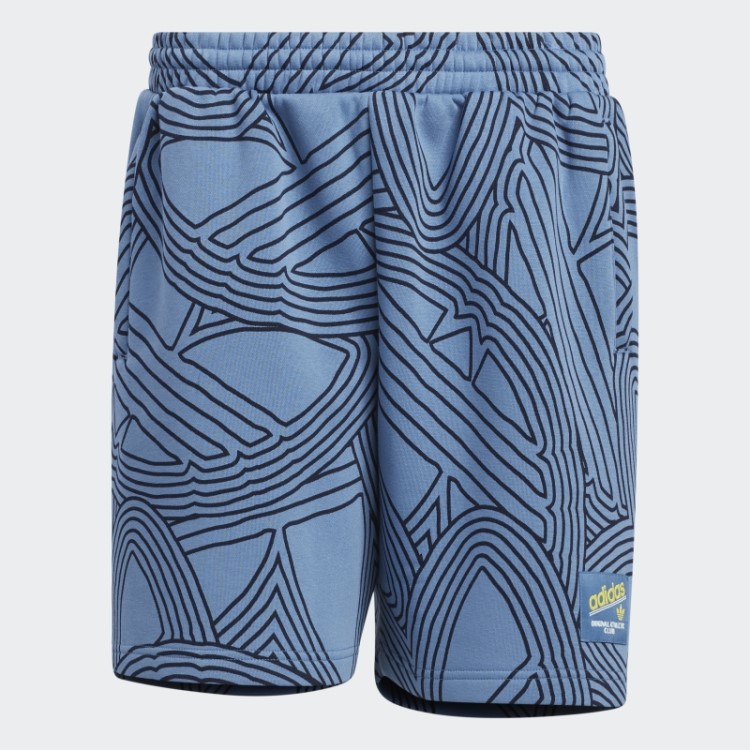 Short Original Do Clube Atlético Estampado Azul Adidas Alterado