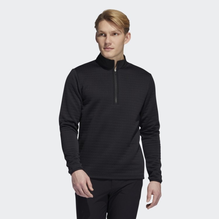 Pulôver Repelente De água 1/4 Zip Adidas Preto