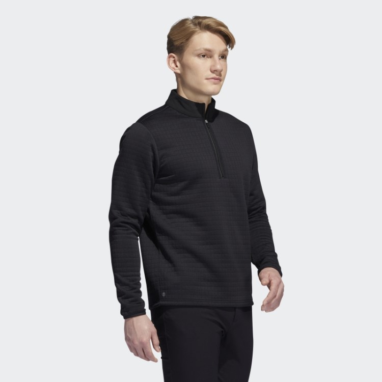 Pulôver Repelente De água 1/4 Zip Adidas Preto
