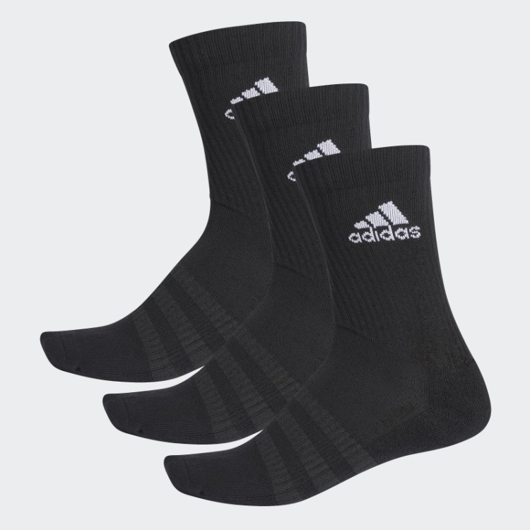 Adidas Meias Acolchoadas Da Tripulação 3 Pares Branco Quente