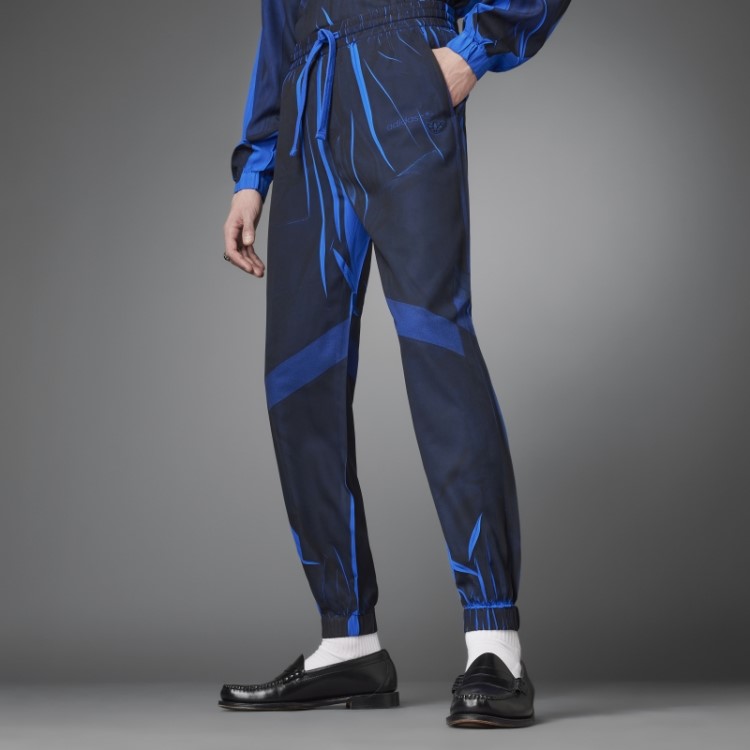 Calça De Treino De Futebol Adidas Azul Versão Em Tecido Azul