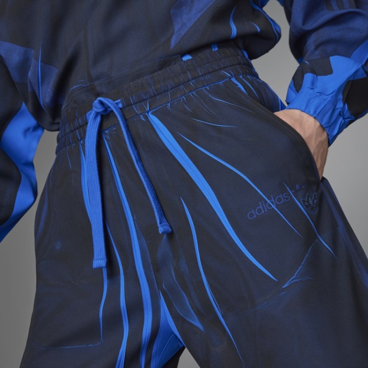 Calça De Treino De Futebol Adidas Azul Versão Em Tecido Azul