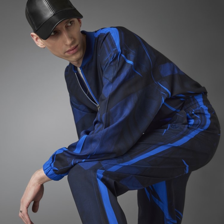 Calça De Treino De Futebol Adidas Azul Versão Em Tecido Azul