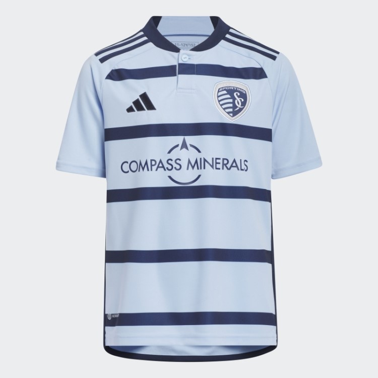 Camisa Esportiva Kansas City 23/24 Azul Brilhante Adidas